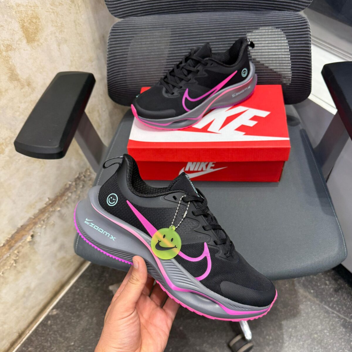 NIKEE ZOOM X SMILEY BLACK PURPLE - Image 2