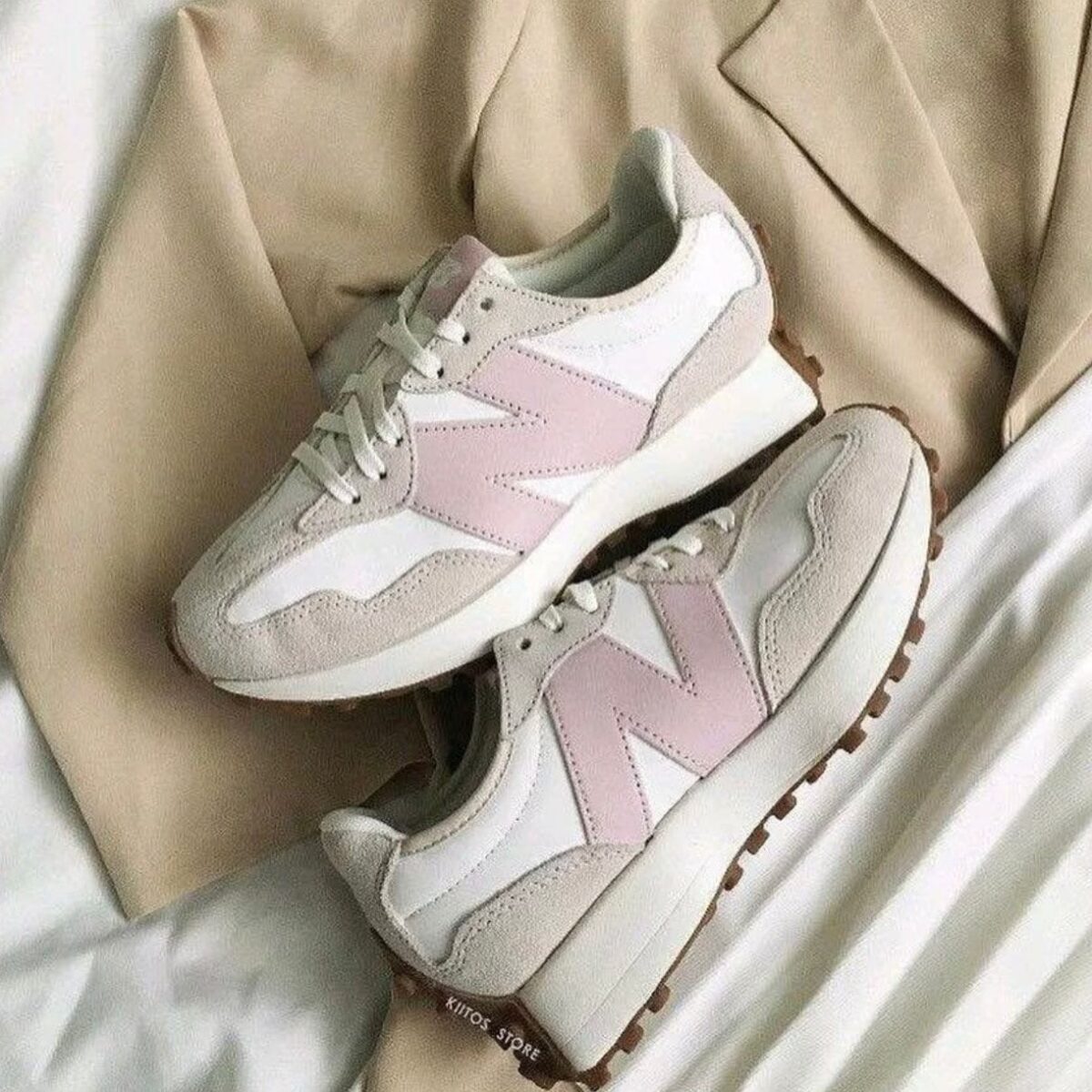 NEW BALANCEE 327 GREY PINK WOMEN’S - Image 4