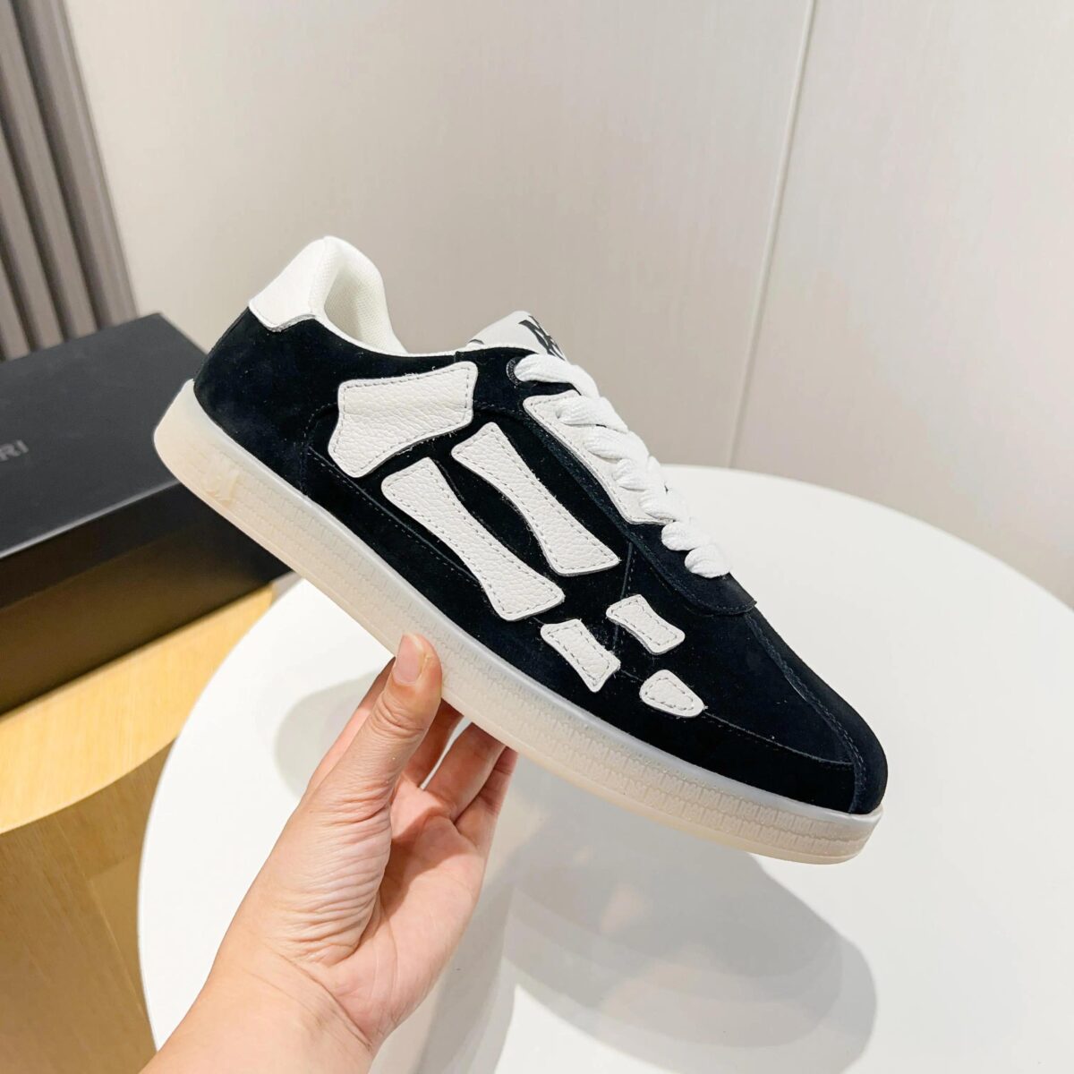 AMIRII PACIFIC BONES LOW TOP SNEAKERS - Image 1