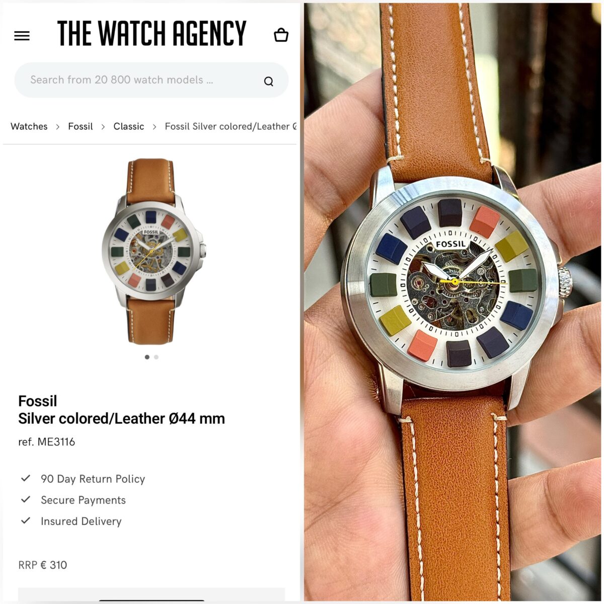 FOSSILL MULTICOLOUR SKELETON SERIES GRANT SERIESFOR MEN'S - Image 2