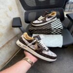 NIKEE AIRFORCE 1 X LOUIS VUITTTON BROWN SEMI UA