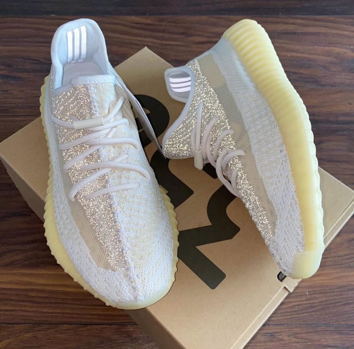 Addidas Yeezy 350 v2 Natural Semi UA - Image 3