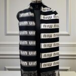 MIUU MIU REVERSIBLE WOOLLEN CASHMERE STOLE UNISEX