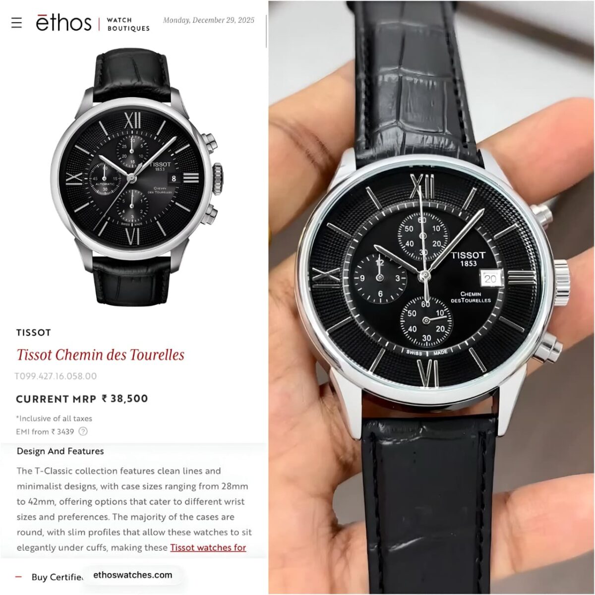 TISSOTT 1853 FOR MEN'S - Image 3