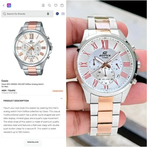 Chronograph Steel Watch - Men's - view 4