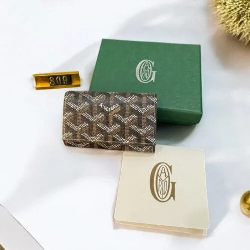 Coated-Canvas Key-Holder Wallet