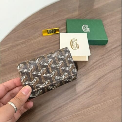 Coated-Canvas Key-Holder Wallet - view 2