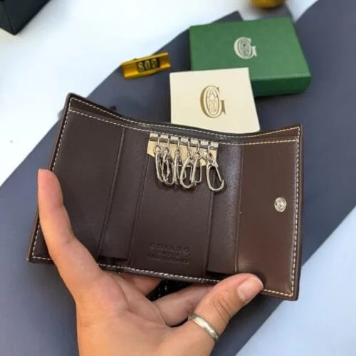 Coated-Canvas Key-Holder Wallet - view 4