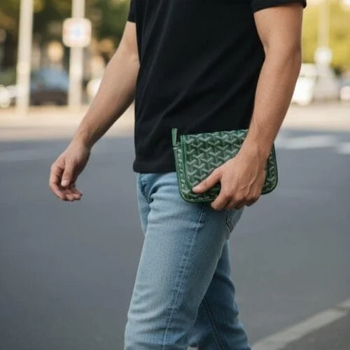 Coated-Canvas Multi-Purpose Pouch - Unisex - view 3