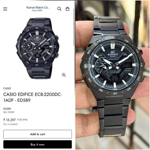 Connected Chronograph Watch - Men's - view 3