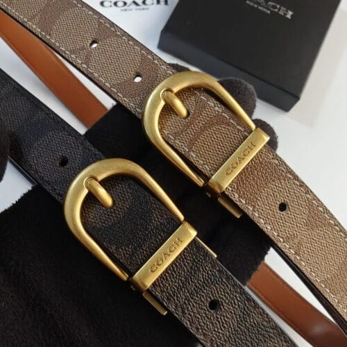 Harness-Buckle Leather Belt