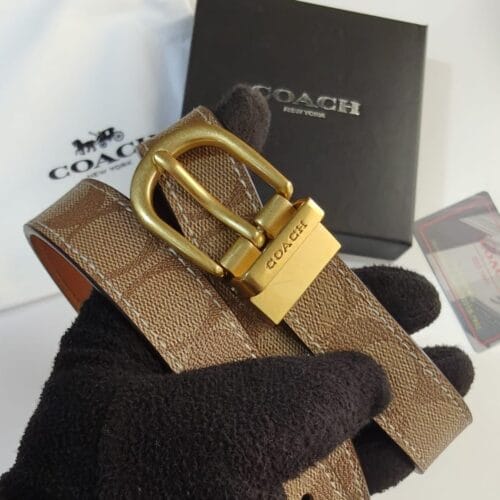 Harness-Buckle Leather Belt - view 4