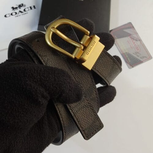 Harness-Buckle Leather Belt - view 5