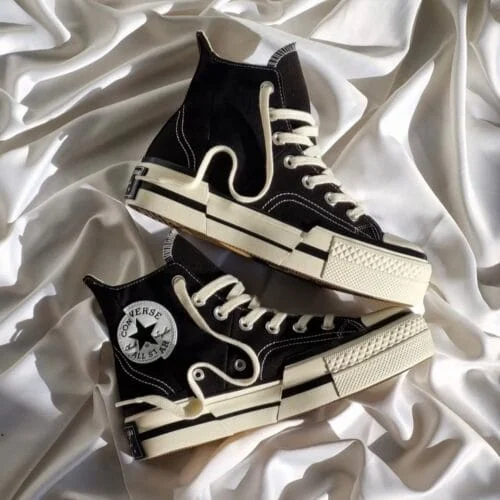 High-Top Canvas Sneakers - view 3