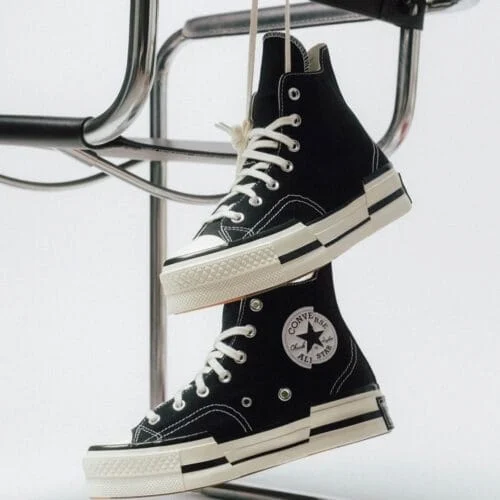 High-Top Canvas Sneakers - view 4
