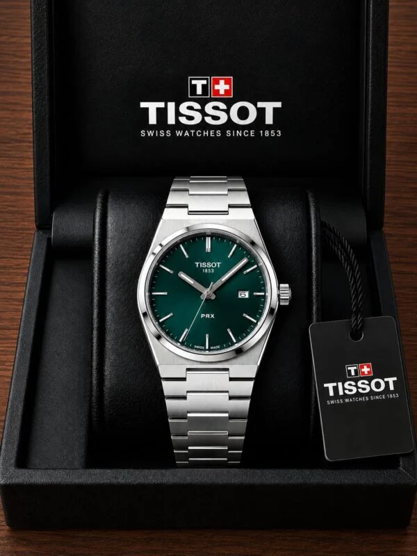 Emerald Green Dial Stainless Steel Watch