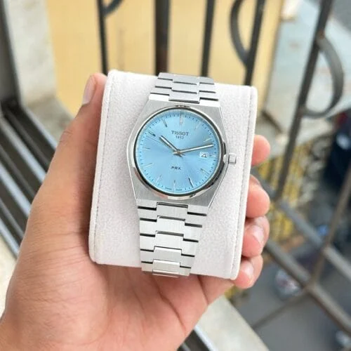 Integrated-Bracelet Watch - Turquoise Dial - view 2