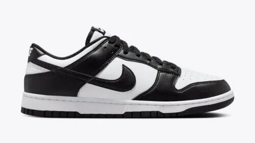 Low-Top Leather Sneakers - Panda - view 2