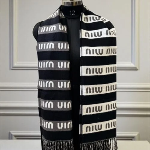 Reversible Wool-Cashmere Stole - Unisex