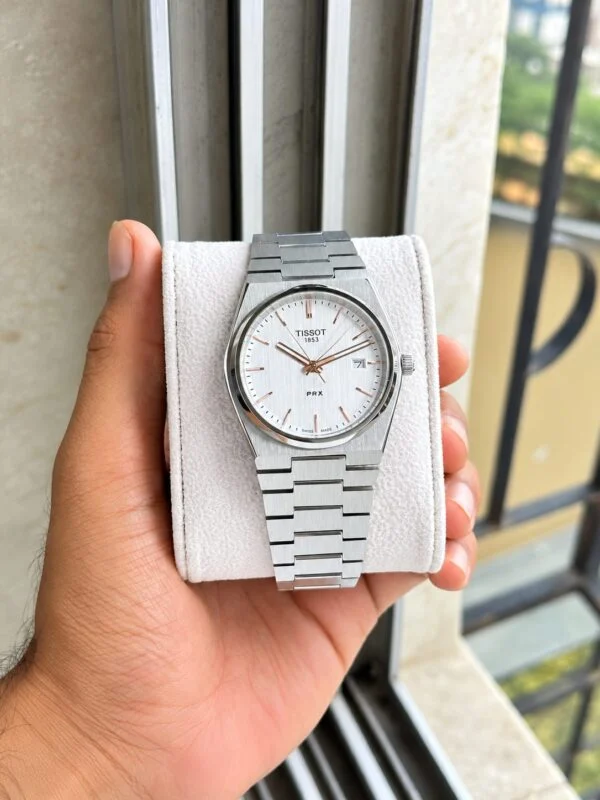 40mm Rose Gold White Dial Men’s Watch